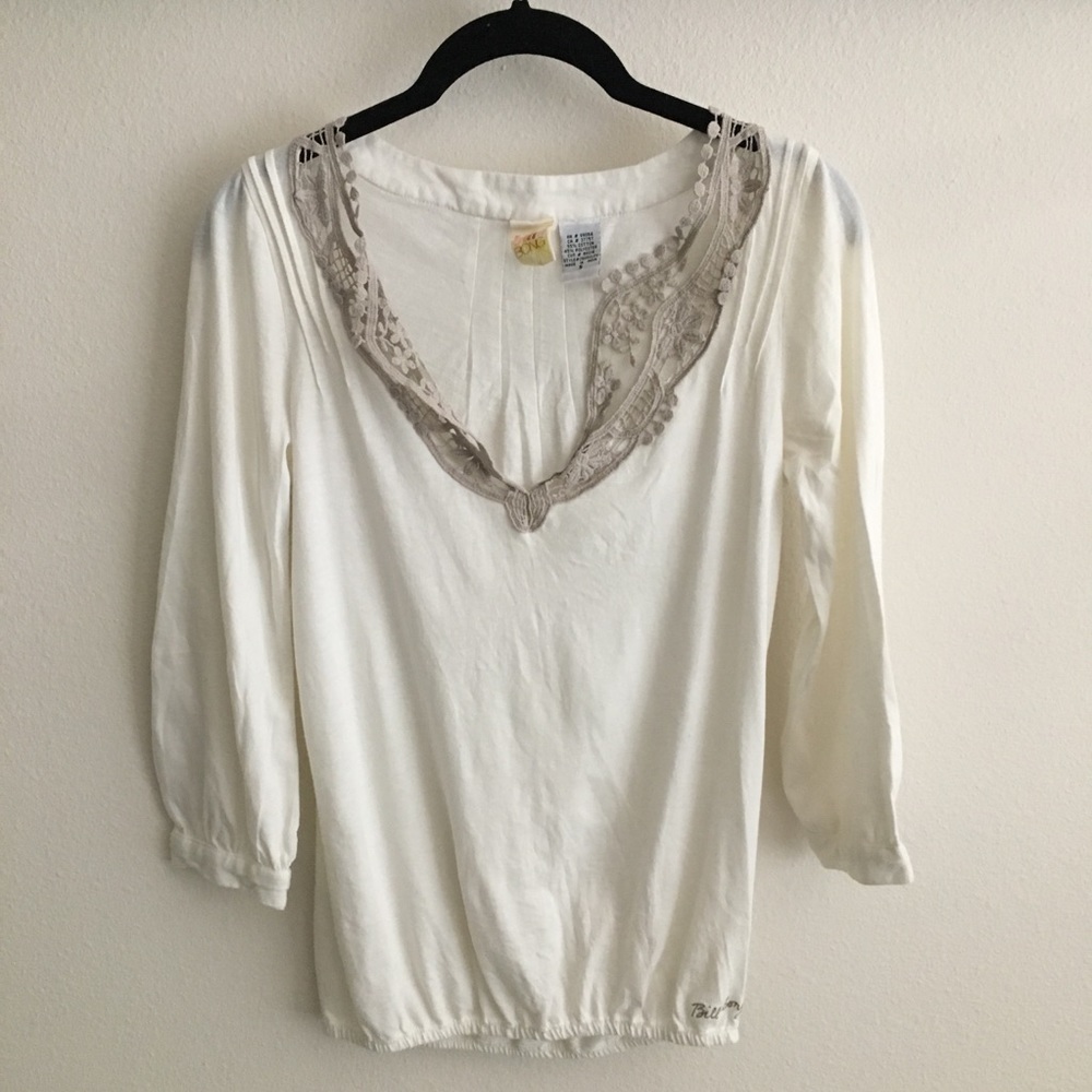 Billabong Lace V-Neck Top